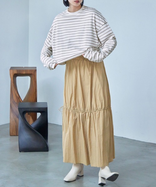 「Fashion Letter」 長袖カットソー M ピンク レディース_画像3