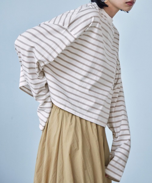 「Fashion Letter」 長袖カットソー M ピンク レディース_画像4