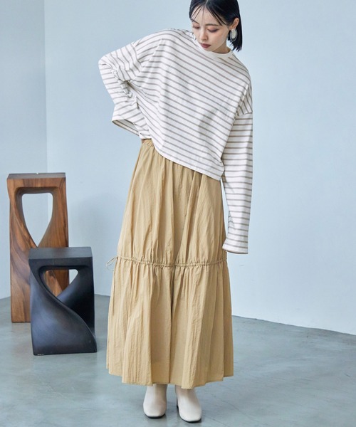 「Fashion Letter」 長袖カットソー M ピンク レディース_画像5