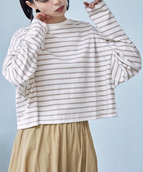 「Fashion Letter」 長袖カットソー M ピンク レディース_画像6