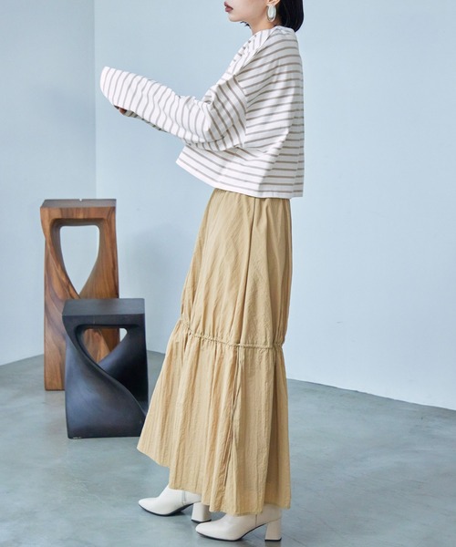 「Fashion Letter」 長袖カットソー M ピンク レディース_画像7