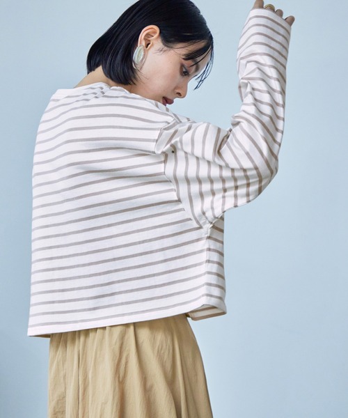 「Fashion Letter」 長袖カットソー M ピンク レディース_画像8