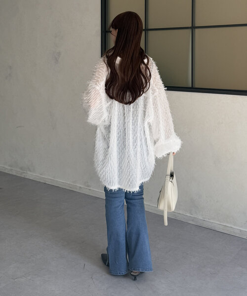 「Thevon」 長袖シャツ FREE ブラック レディース_画像9