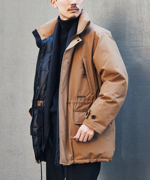 「+phenix」 ダウンコート MEDIUM ブラック メンズ_画像4