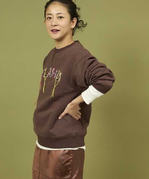 takeproduct×freada 手刺繍スウェット FREAK'S STORE - takeproduct×freada 手刺繍スウェットの通販 by