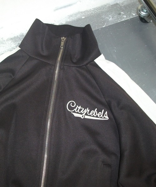 「ENVYM」 ジャージブルゾン FREE レッド レディース_画像6