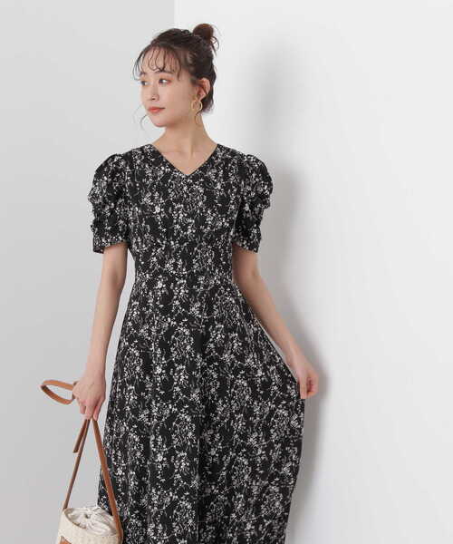 「N.（N. Natural Beauty Basic）」 半袖ワンピース MEDIUM ホワイト系その他 レディースの画像
