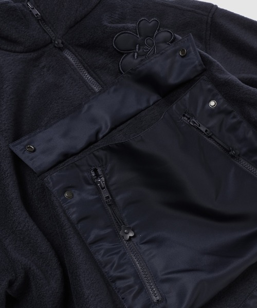 ANORAK WITH HALF ZIP AND PATCH POCKET レディースの画像