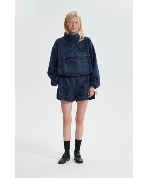 ANORAK WITH HALF ZIP AND PATCH POCKET レディースの画像