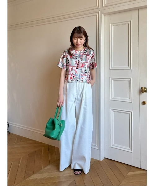 LOULOU WILLOUGHBY（ルルウィルビー） ブラウス シャツ 半袖 「LOULOU