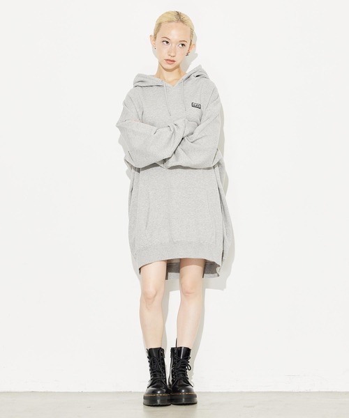 「X-girl」 プルオーバーパーカー X-LARGE ホワイト レディース_画像6