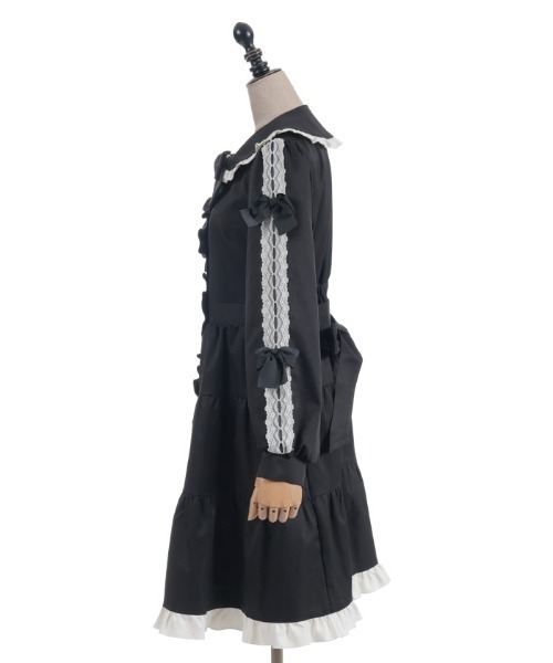 axes femme POETIQUE ダッフルコート コート バイカラーワンピース