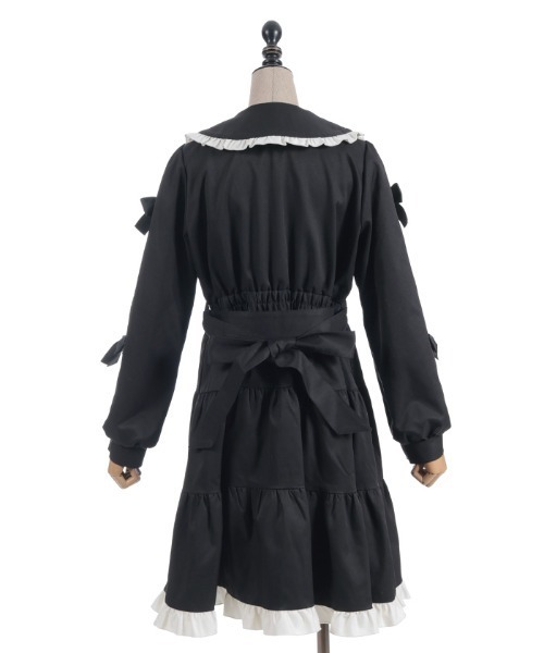 axes femme POETIQUE ダッフルコート コート バイカラーワンピース