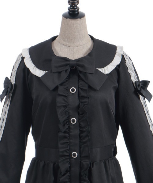 axes femme POETIQUE ダッフルコート コート バイカラーワンピース