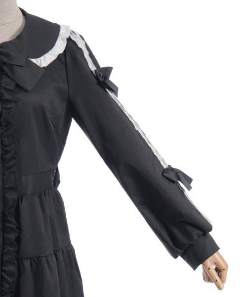 axes femme POETIQUE ダッフルコート コート バイカラーワンピース