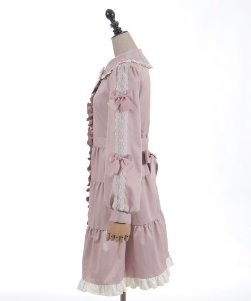 axes femme POETIQUE ダッフルコート コート バイカラーワンピース