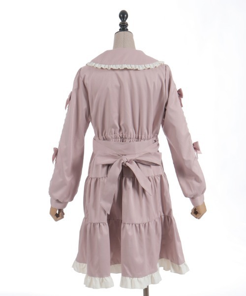 axes femme POETIQUE ダッフルコート コート バイカラーワンピース