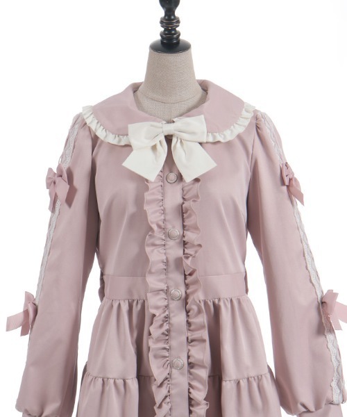 axes femme POETIQUE ダッフルコート コート バイカラーワンピース