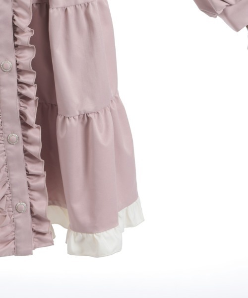 axes femme POETIQUE ダッフルコート コート バイカラーワンピース