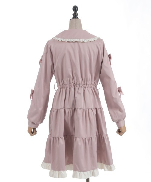 axes femme POETIQUE ダッフルコート コート バイカラーワンピース