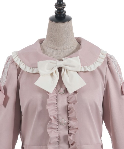 axes femme POETIQUE ダッフルコート コート バイカラーワンピース