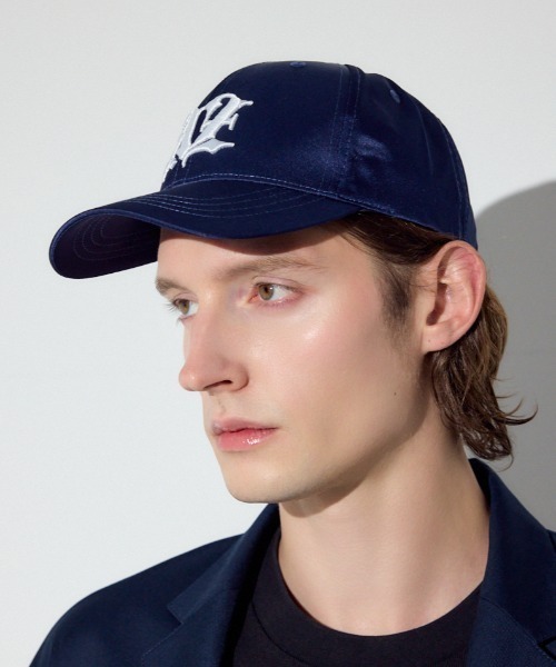 MAATEE&SONS ネイビー　キャップ AZUL BY MOUSSY（アズールバイマウジー） キャップ 帽子 サテンロゴ