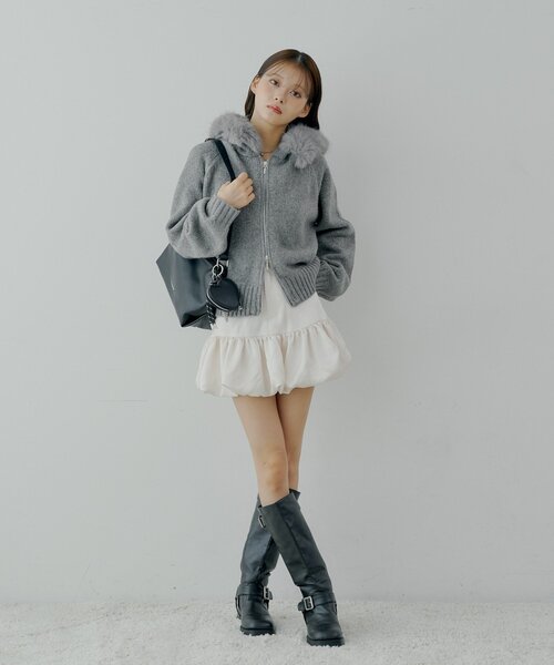 「Chico」 ニットカーディガン FREE アイボリー レディース_画像5