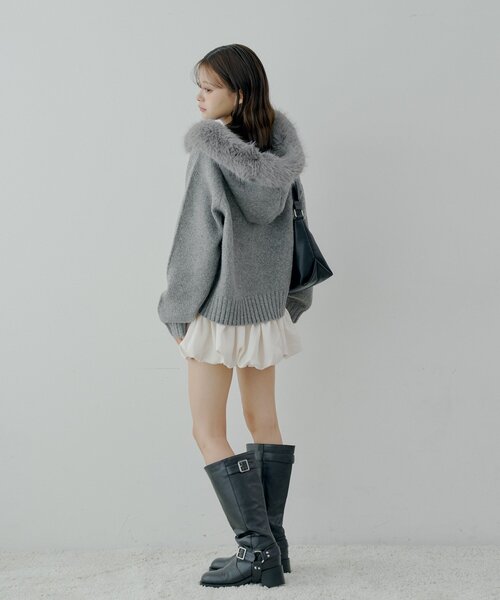 「Chico」 ニットカーディガン FREE アイボリー レディース_画像7