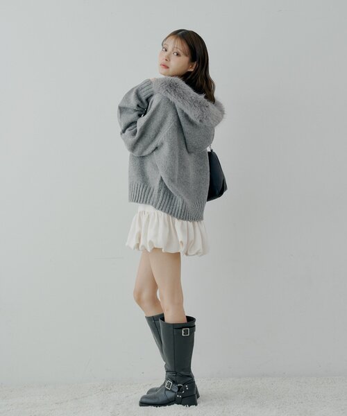 「Chico」 ニットカーディガン FREE アイボリー レディース_画像8