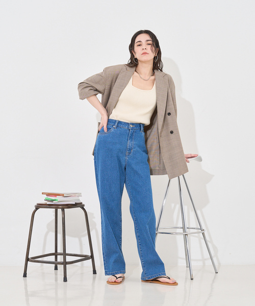 「abahouse mavie」 テーラードジャケット フリー グレー レディース_画像5