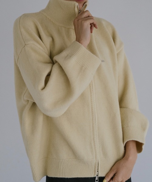 VION カーディガン ダブルジップニットカーディガン / Double Zip Knit