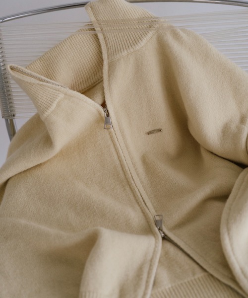 VION カーディガン ダブルジップニットカーディガン / Double Zip Knit