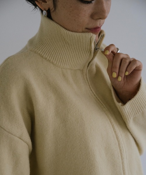 VION カーディガン ダブルジップニットカーディガン / Double Zip Knit