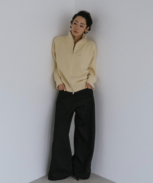 VION カーディガン ダブルジップニットカーディガン / Double Zip Knit
