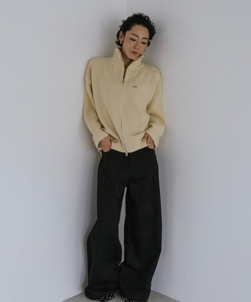 VION カーディガン ダブルジップニットカーディガン / Double Zip Knit