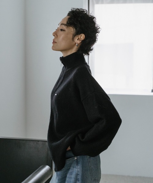 VION カーディガン ダブルジップニットカーディガン / Double Zip Knit