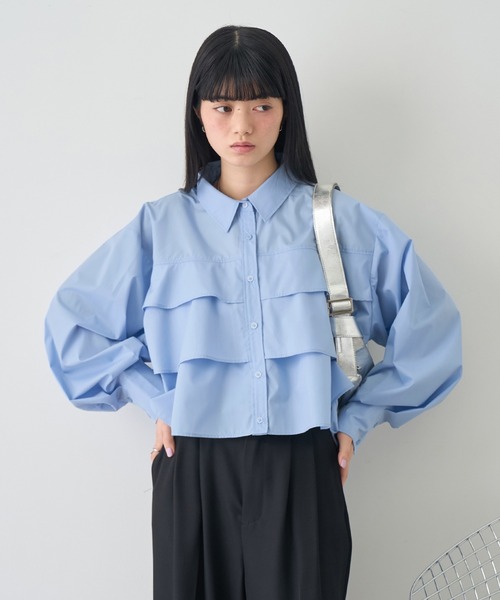 NOGLE ブラウス シャツ 「NOGLE/ノグル」ティアードフリルシャツ