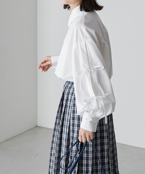 「BONLECILL」 長袖シャツ FREE ブルー レディース_画像6