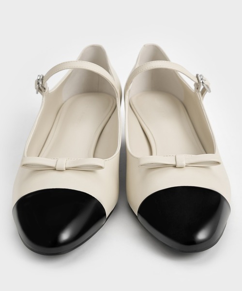 「CHARLES & KEITH」 パンプス 24.5cm オフホワイト レディース_画像7