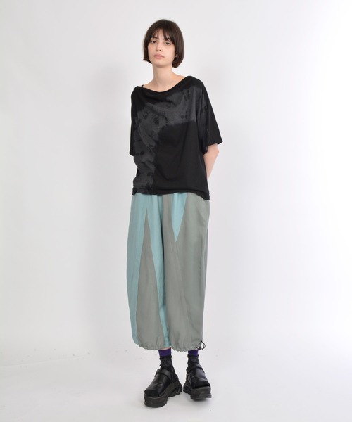 「gomme」 イージーパンツ MEDIUM ネイビー レディース_画像2