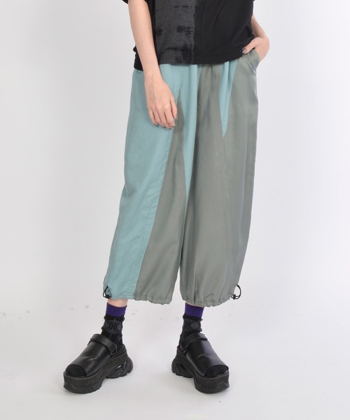 「gomme」 イージーパンツ MEDIUM ネイビー レディース_画像6