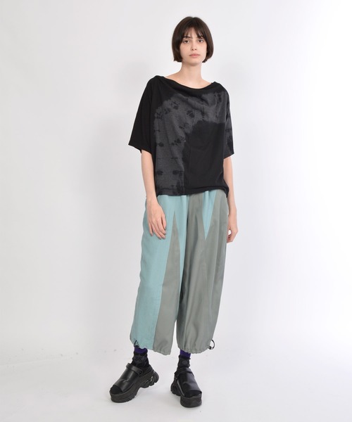 「gomme」 イージーパンツ MEDIUM ネイビー レディース_画像7