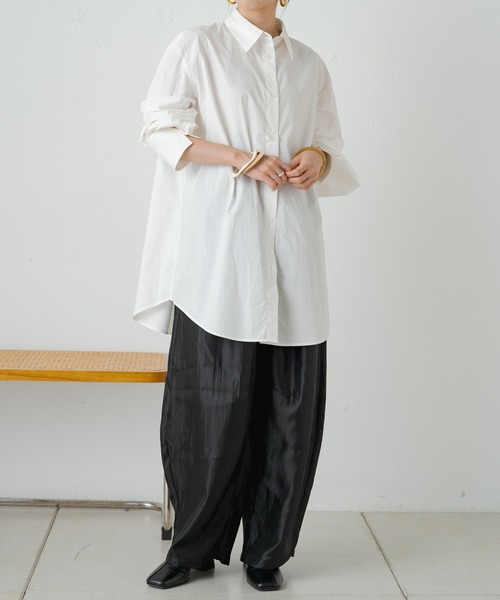 「Omekashi」 イージーパンツ 38 グレー レディース_画像3