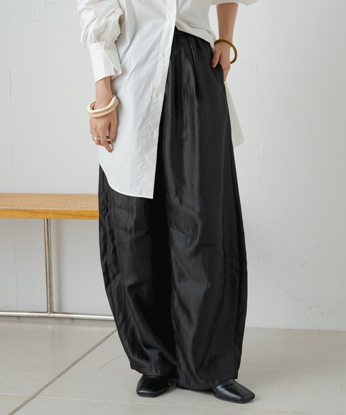 「Omekashi」 イージーパンツ 38 グレー レディース_画像8