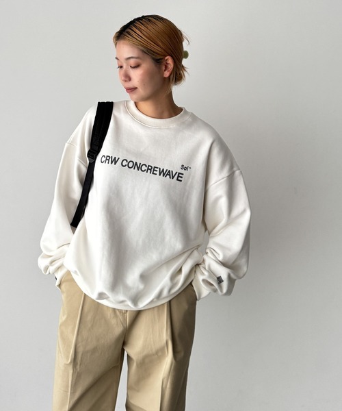 「CANAL JEAN」 スウェットカットソー ONE SIZE チャコールグレー レディース_画像2