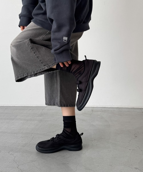 「CANAL JEAN」 スウェットカットソー ONE SIZE チャコールグレー レディース_画像5