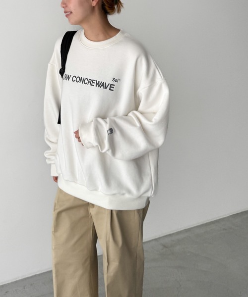 「CANAL JEAN」 スウェットカットソー ONE SIZE チャコールグレー レディース_画像7