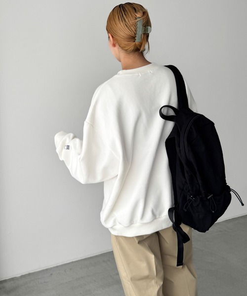 「CANAL JEAN」 スウェットカットソー ONE SIZE チャコールグレー レディース_画像8