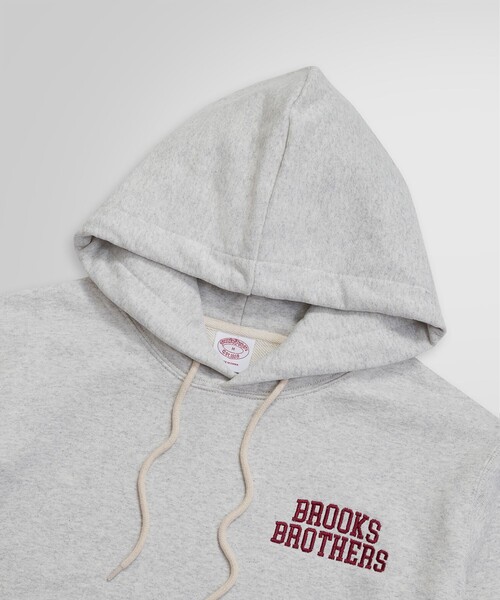 「BROOKS BROTHERS」 プルオーバーパーカー SMALL オートミール メンズの画像