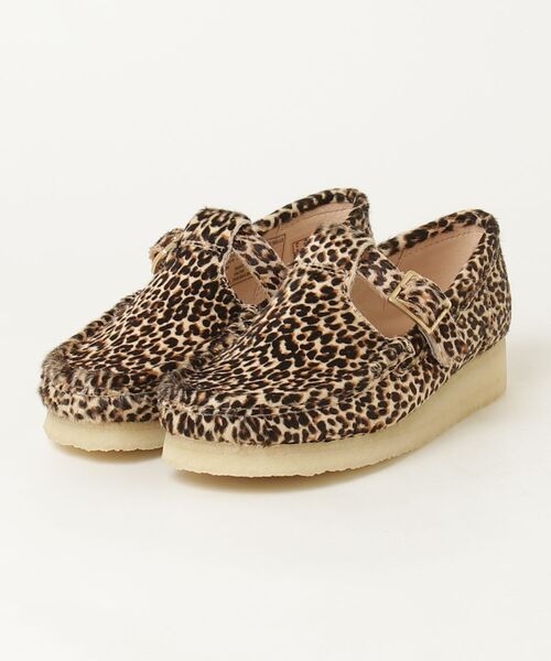 Clarks（クラークス） ブーツ 「Clarks」Wallabee T Bar Leopard Print